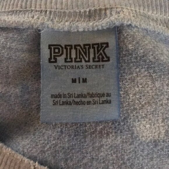 Victoria's Secret PINK Light Blue Ohio State Buckeyes Oversized Sweatshirt Med - Picture 5 of 7